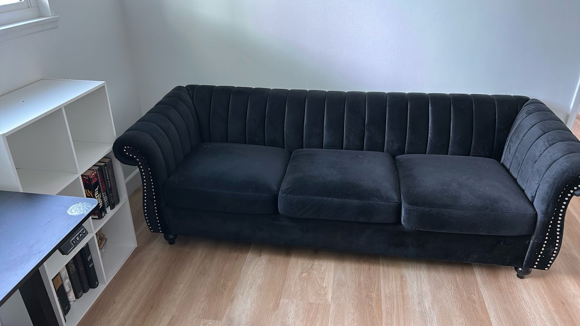 Black Velvet Color Couch