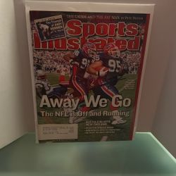 Sports Illustrated Signed On The Front Cover Is Sam Adams
