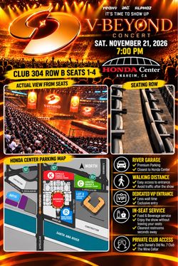 V-Beyond Concert Tickets – 4 Club Seats