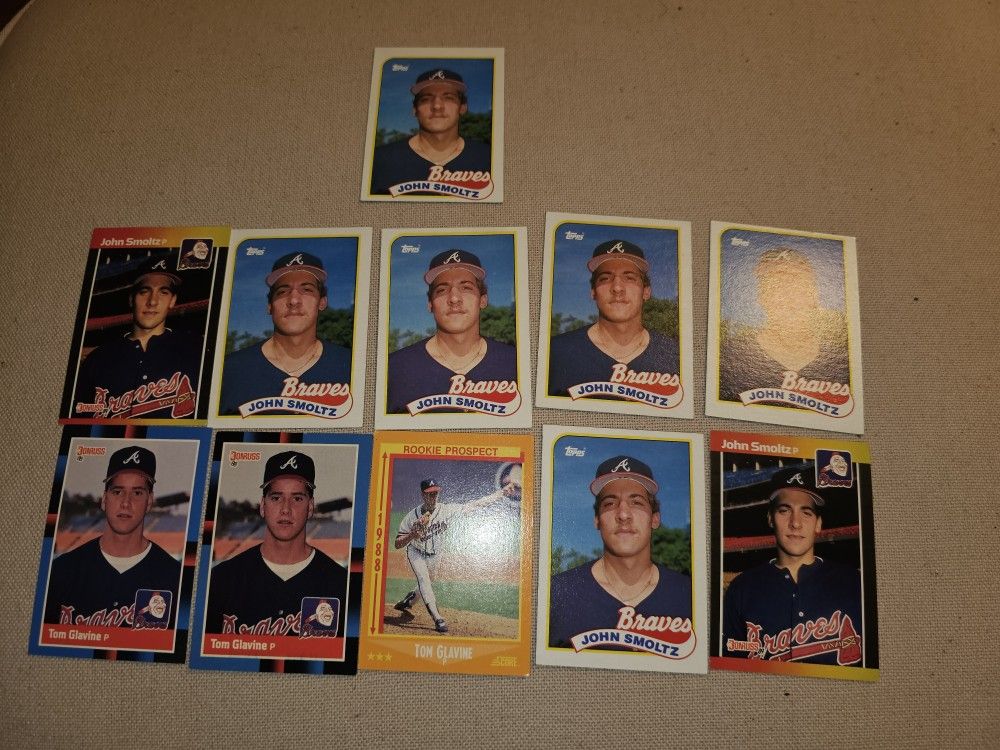 11 Rookies Tom Glavine John Smoltz