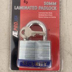 Laminated padlock