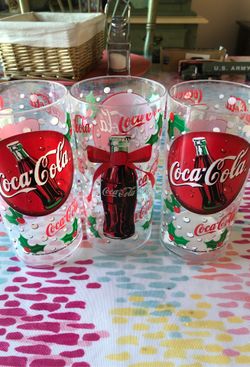 Coca cola plastic glasses