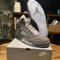 Jordan 5 Wolf Grey Size 10