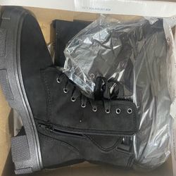 NEW bamboo Black Boots - Size 8 1/2 