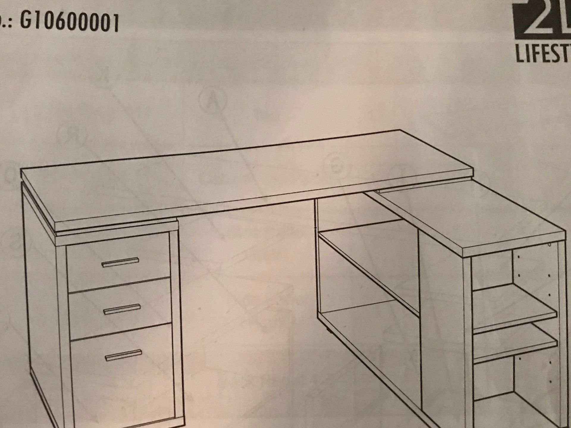 White Executive Desk