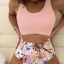 SEXY Floral Print Cut-out One Piece Swimsuit *NEW*