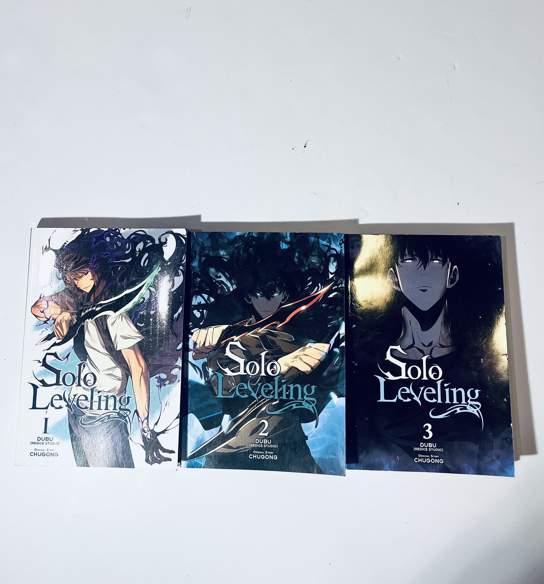THREE (3) SOLO LEVELING Manga Trade Paperbacks: Dubu & Chugong: Vol 1-3