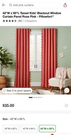 Target Rose Curtains 2 Panels