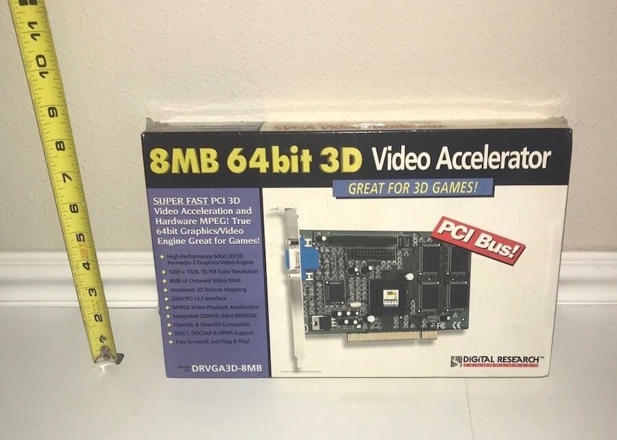 New 8MB 64 Bit 3 D video accelerator just $5