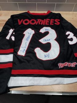 Friday The 13th Vorhees Signed Jersey Kill Count 163 ! JSA Certified 