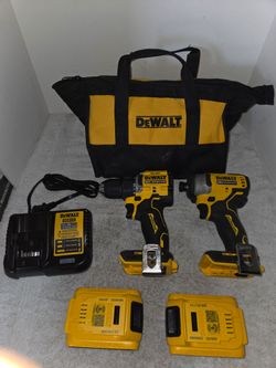 Dewalt 20v Brushless Atomic Impact & Driver Drill Set New (Price Is Firm)