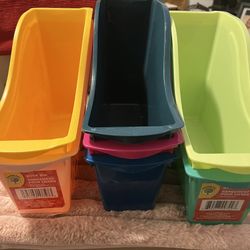 Colorful Book Bin 7@ .50 Cents 