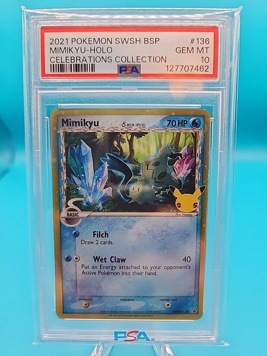 Mimikyu Celebration Delta Species Psa 10