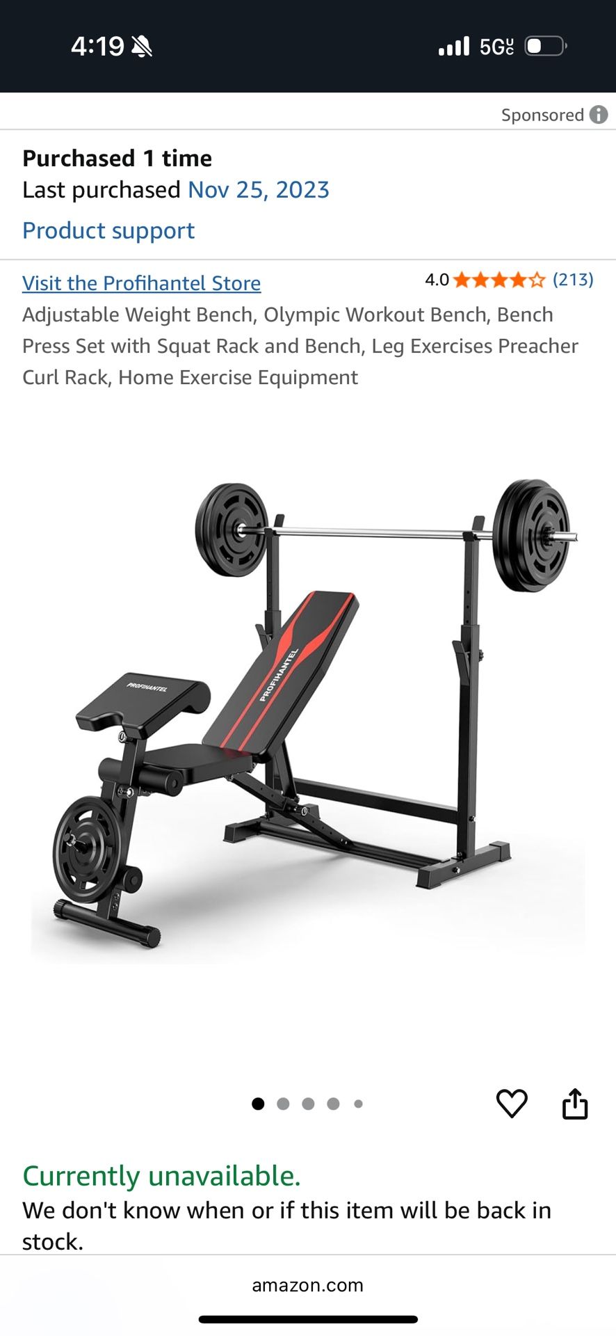 Home Gym Weight Bench