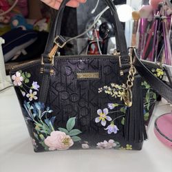 Calvin Klein Flower Print Crossbody Bag