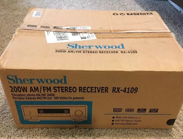 Sherwood 200w AM/FM Stereo Receiver RX-4109 NEW IN BOX