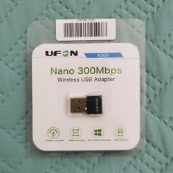 UFON WiFi Dongle,300mbps,Plug and Play, for Win 10, 8.1, 8, 7, Win XP, WiFi Adapter,Wireless USB Adapter for Desktop,USB Network Adapter,Nano Size Ig