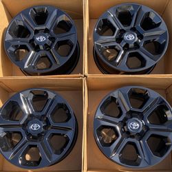 17” Toyota 4Runner Factory Wheels Rims Gloss Black New Tacoma