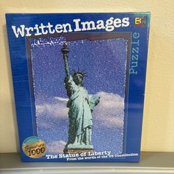 Written Images The Statue Of Liberty Puzzle 1026 Pieces W/Words Of The US Constitution 
