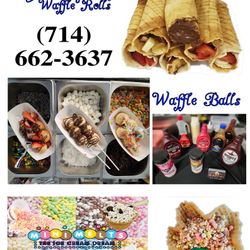 Mr. Waffle Roll - Deserts - Wedding's, Quinceañera's, Birthday's  etc.