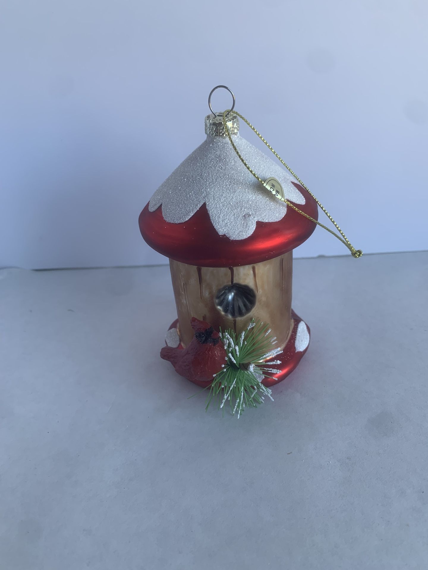 Christmas Birdhouse Ornament