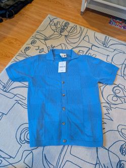 NEW Cotton On Kids Button-Up Shirt – Size 7 – Blue