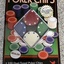 Poker Chip Set W/ Dealer Button