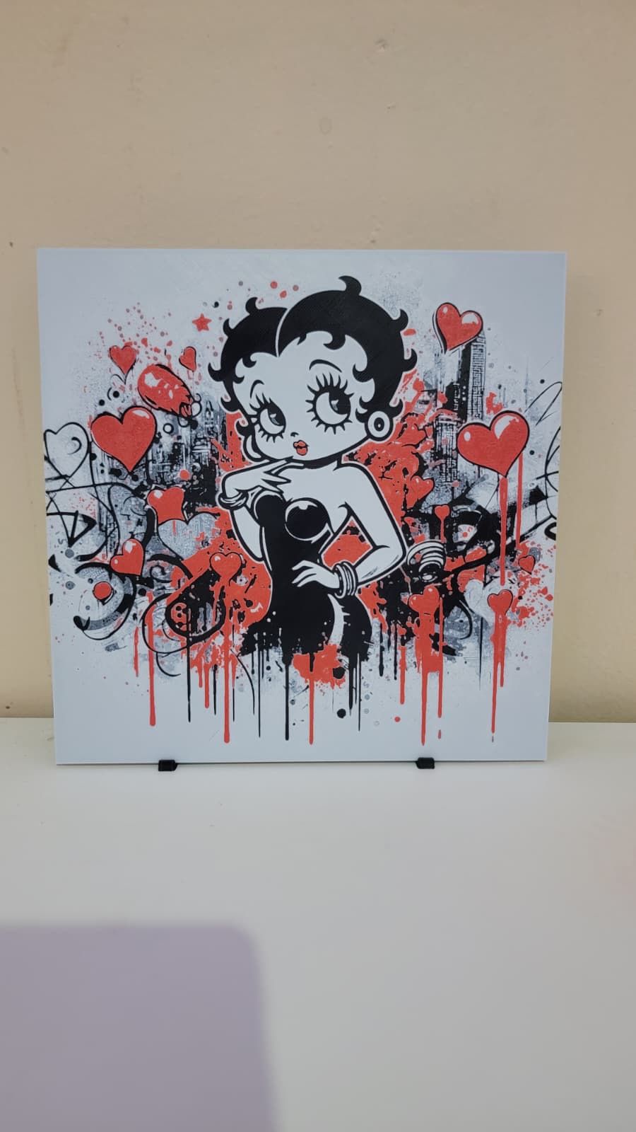 New 8" inch 3D Betty Boop Wall Art