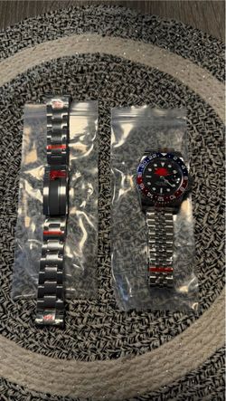 GMT-Style Watch with Extra Bracelet