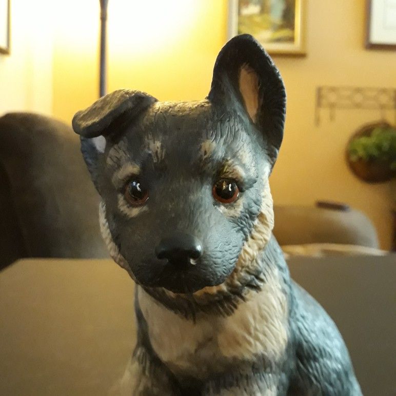 Retired Lenox Breed Puppy Collection German Shepherd Figurine