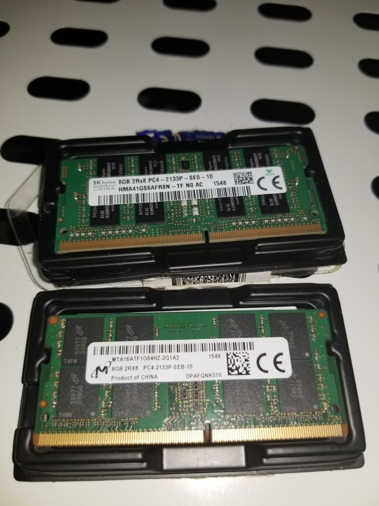 16gb PC4-2133P (2x8gb) Laptop RAM memory