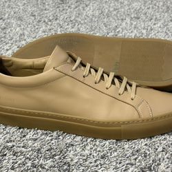 Men’s COMMON PROJECTS ‘Achilles’ Brown Leather Sneakers Size US 9 EUR 42