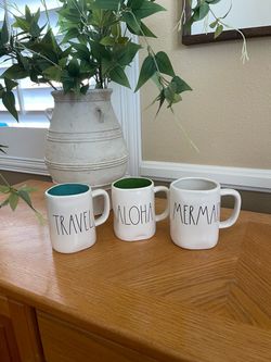 Rae Dunn Mugs Set of 3 – Travel, Aloha, Mermaid