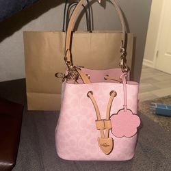 Powder Pink Coach Bucket Rowan