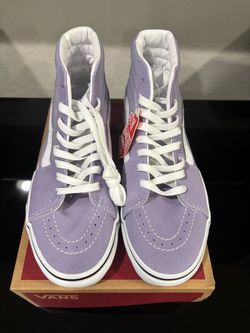 Vans Sk8-Hi High-Top Sneakers Lavender women’s size 6.5 brand new