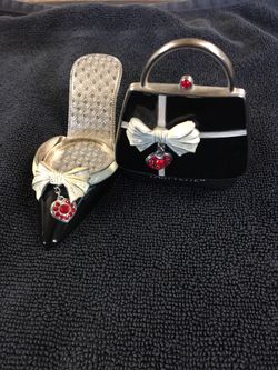 Partylite tealight purse and shoe Audrey collection