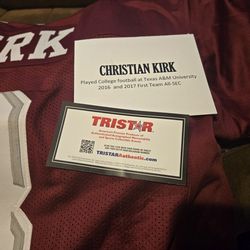 Christian Kirk Texas A&M Autographed JERSEY With COA