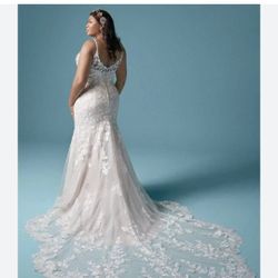Wedding Dress, Size 22 New $500