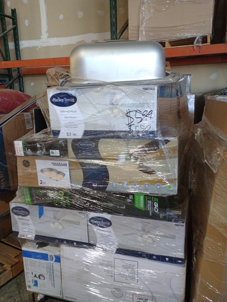 L@wes Pallets Discouted from $50 To $200 Off. Lots of Air Conditioning Units For this Terrible Heat!