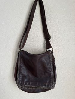 Fossil Brown Leather Crossbody Bag