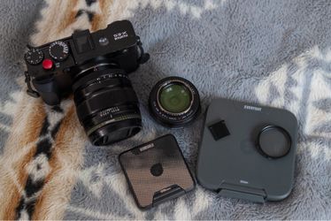 Fujifilm XE5 & 23mm kit lens + 23mm 1.4 R + Filters