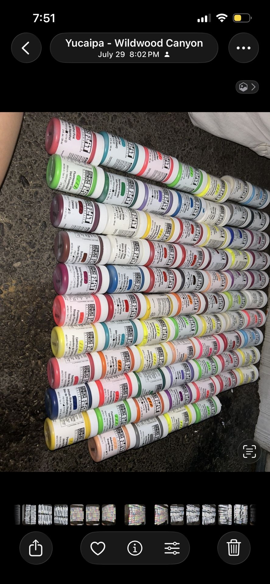 70 Paints Golden Matte Acrylic For 200$