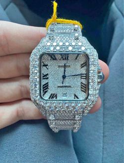 Moissanite Cartier Watch VVS1