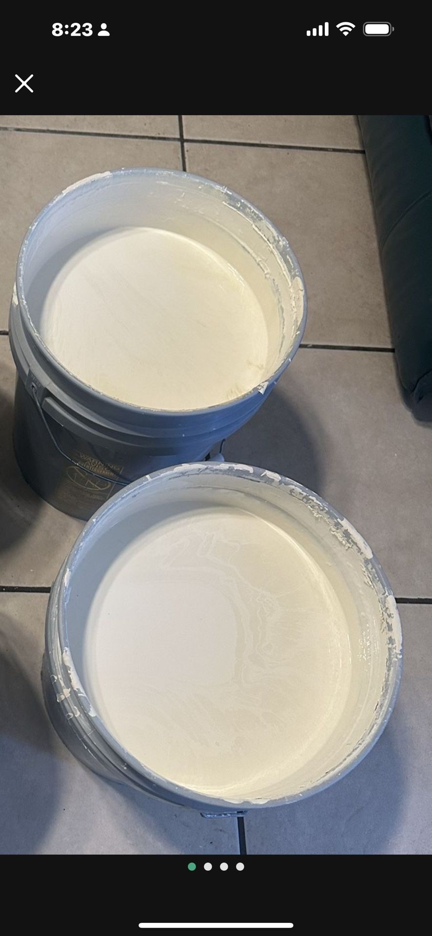 2 Botes De Pintura Cremita