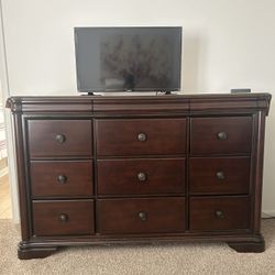 Dark Brown 9 Drawer Dresser