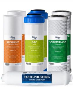 iSpring F7-GAC NSF Certified 1-Year Replacement Filter Cartridge Pack