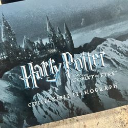 Harry Potter And The Goblet Of Fire RARE Collectible Lithograph '06 $10 for both….. OBO. ($5 each) 