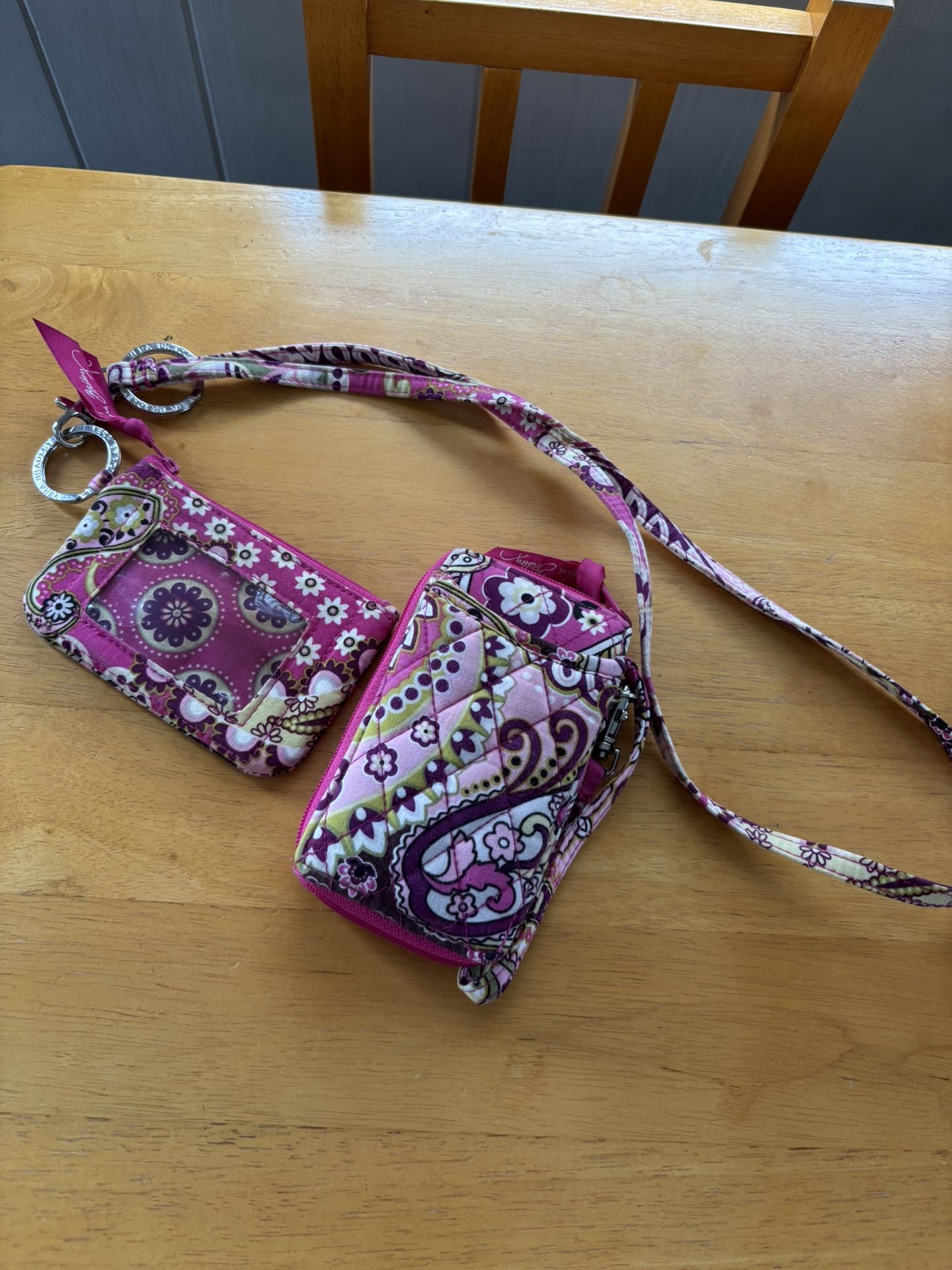 Vera Bradley Lanyard ID And Wristlet