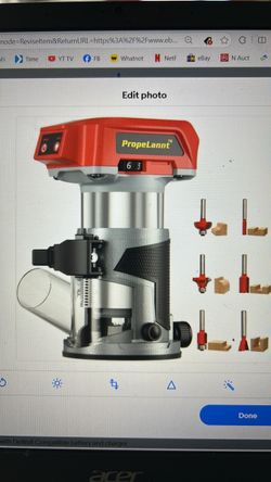 New cordless router with DeWalt compatible, battery and charger