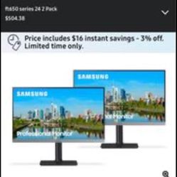 Set Of Samsung Monitors 